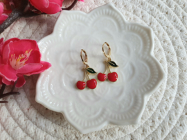 Kersen Oorbellen "Cherry Fruit"