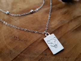 Luipaard Ketting "Wild Leopard" met GRATIS extra ketting