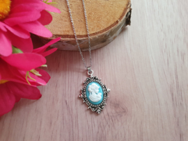 Camee Ketting "Turquoise Lady"