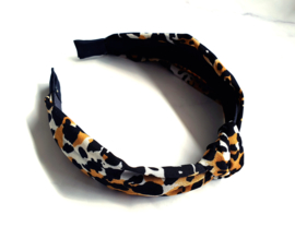 Luipaard Haarband "Leopard Print" Geel / Zwart