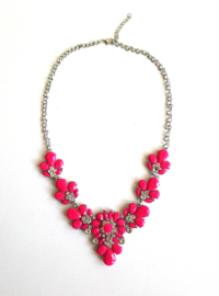 Statement Ketting "Pink Panther" Roze