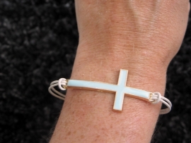 Ibiza Kruis Armband "Enamel Cross"