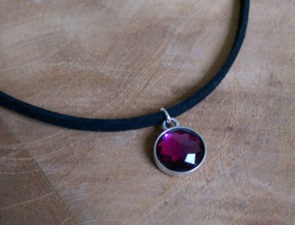 Choker Ketting "Purple Stone"