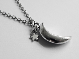 Ketting "Moon & Star"