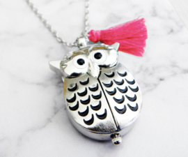 Uil Ketting met Klokje "Spread My Wings"