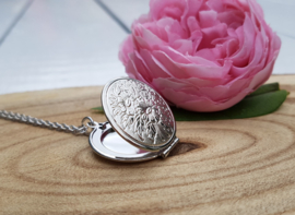 Medaillon Ketting "Plain Silver Locket"