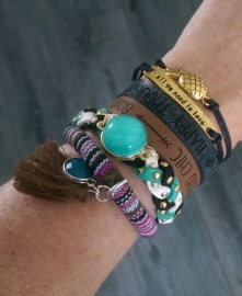 Tekst Armband "Happy Thoughts"