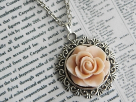 Ketting "Vintage Pink Rose"