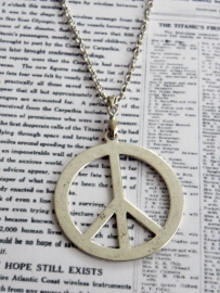 Ketting "Large Peace" met groot peace teken