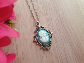 Camee Ketting "Turquoise Lady"