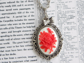 Ketting "Vintage Rose Cameo" met roos camee