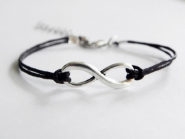 Infinity Armband -  Donkerbruin