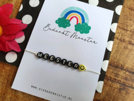 Cadeau Voor Meester "Smiley" Keuze Uit Veel Kaartjes