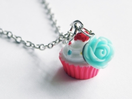 Cupcake Ketting "Delicious Cupcake"