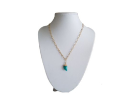 Schakel Ketting "Amazonite Tooth" Stainless Steel