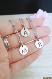 Letter Ketting "My Name Is..." Stainless Steel