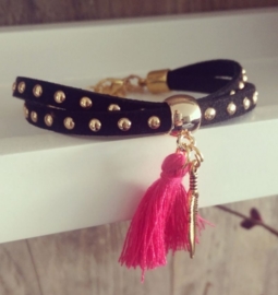 Ibiza Armband "Black Studs"