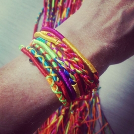 Festival armbandje "Weaved Cord"