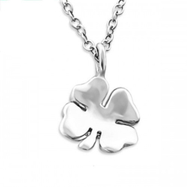 Subtiel Kettinkje "Four Leaf Clover" 925 Sterling Zilver