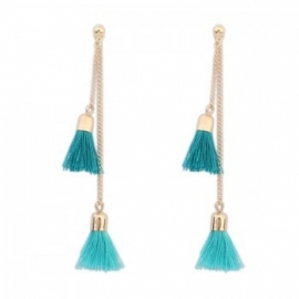 Oorbellen "Double Tassel" (in drie kleuren verkrijgbaar)