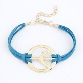 Armband "Golden Peace" Blauw