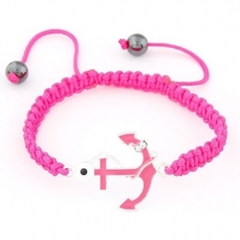 Ibiza Armband "Anchor" Roze