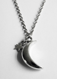 Ketting "Moon & Star"