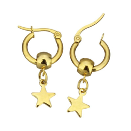 Oorbellen "Small Star Hoop"