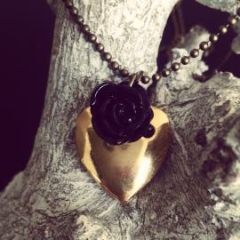 Medaillon Ketting "Gold Heart Locket"