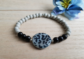 Schelp Armband Met Luipaardprint "Leopard Shell"