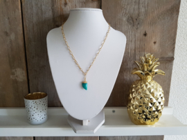 Schakel Ketting "Amazonite Tooth" Stainless Steel