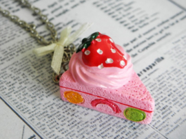 Ketting "A Piece Of Cake" Pink