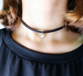 Choker Ketting Marmer Look "Marble Triangle"