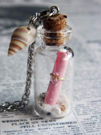 Bottle Ketting "Message In A Bottle"