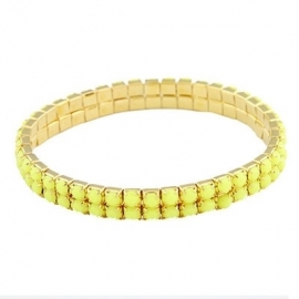 Armband "Elastic Yellow Stones"