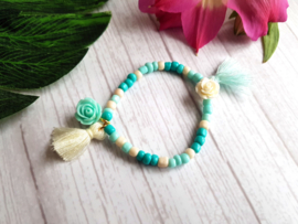 Kinder Armband "Beads And Roses"