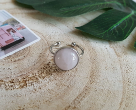 Ring "Rose Quartz" Stainless Steel