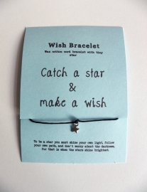 Wish Armband Met Kaartje "Star"