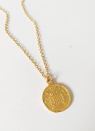 Subtiele Munt Ketting "A Penny For Your Thoughts"