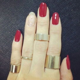 Ringen Set "Plain Gold"