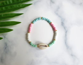 Schelp Armband "Pastel Seashell"