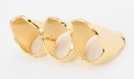 Three Finger Ring  "Golden Triplets"