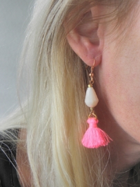 Oorbellen "Flo Pink Tassel"