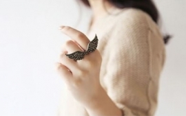 Two Finger Ring "Be MY Angel"