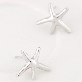 Oorbellen "Starfish" Zilver