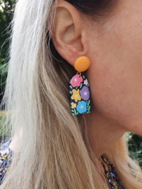 Statement Oorbellen "Flower Power"