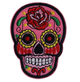 Doodshoofd Patch "Pink Skull"