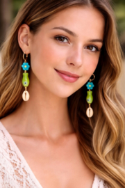 Groene Visjes Oorbellen "Ocean Whisper"