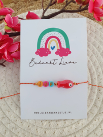 Juf Armbandje Met Kaartje "Bedankt Lieve Juf" - Keuze Uit Veel Kaartjes