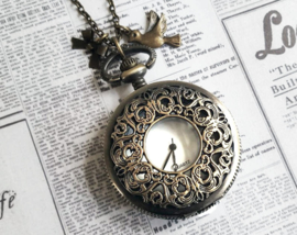 Zakhorloge Ketting "Victorian Beauty" Large